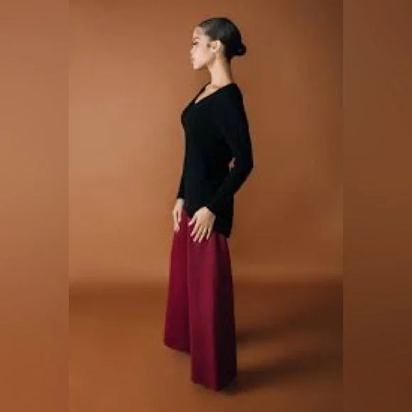 NWT Chloe Kristyn Zip Back Cotton / Cashmere Knit Sweater - Picture 4 of 15